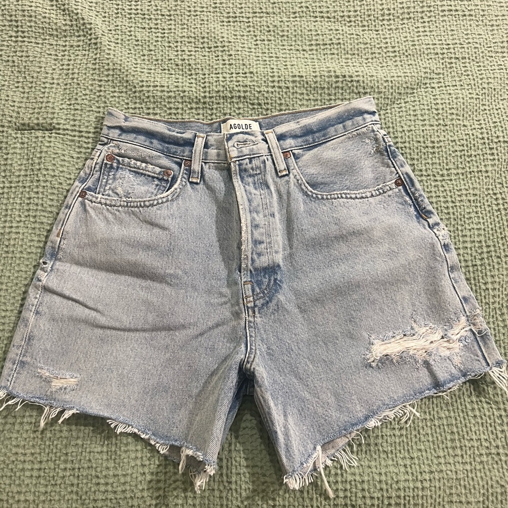 AGOLDE RILEY CUTOFF SHORTS